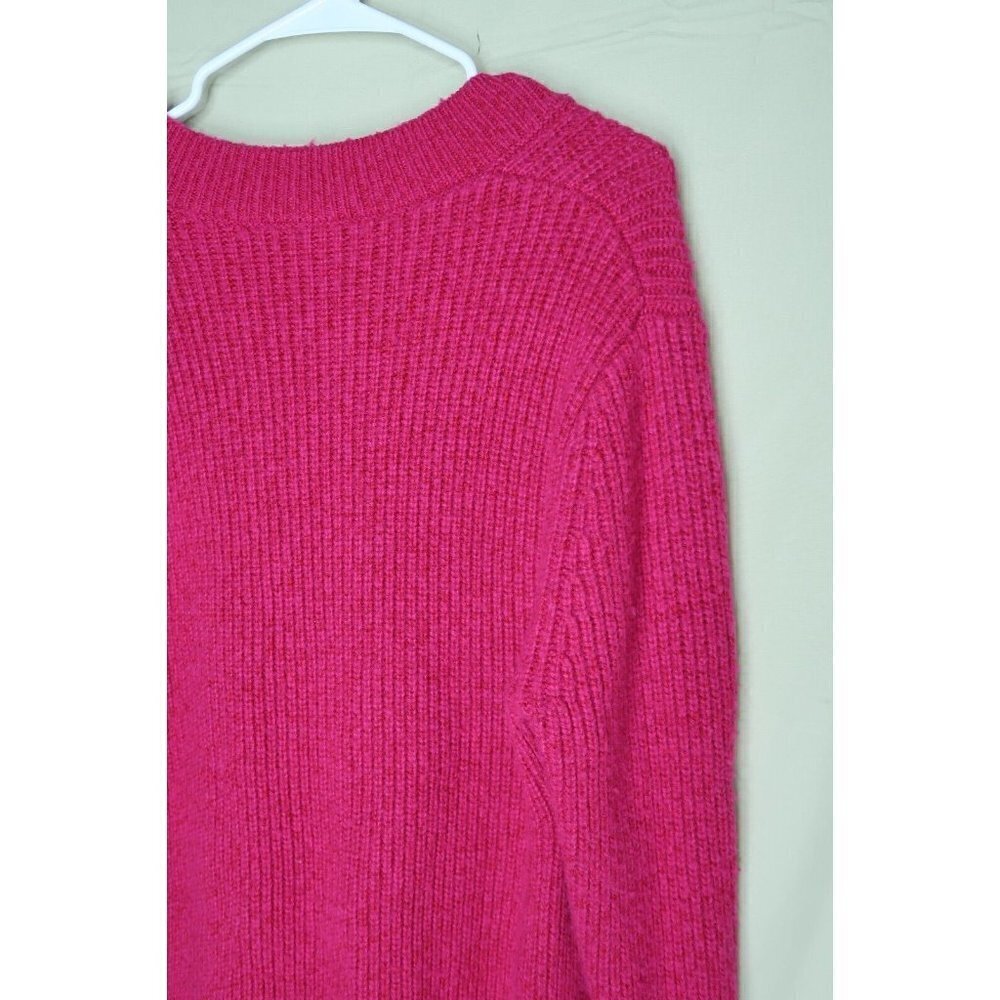 Athleta Shasta Tunic Sweater Chunky Oversized Pink High Low Wool Blend Size XS - Picture 9 of 13